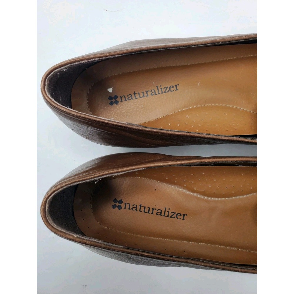 Naturalizer Cuddly Tootsie Roll Brown Leather Tassels Womens Size 8N Loafer Shoe - Picture 15 of 16
